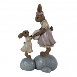 Mamma coniglietta con Figlia 10x6x17cm