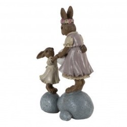Mamma coniglietta con Figlia 10x6x17cm