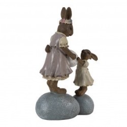 Mamma coniglietta con Figlia 10x6x17cm