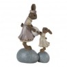 Mamma coniglietta con Figlia 10x6x17cm
