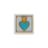 Cornice Quadrata Celeste con Cuore 12,5cm TON COEUR Cornice Quadrata Celeste con Cuore 12,5cm TON COEUR