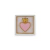 Cornice Quadrata Rosa con Cuore 12,5cm TON COEUR Cornice Quadrata Rosa con Cuore 12,5cm TON COEUR