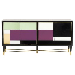 Madia Specchiata Glam '70: Design Unico per la Tua Casa