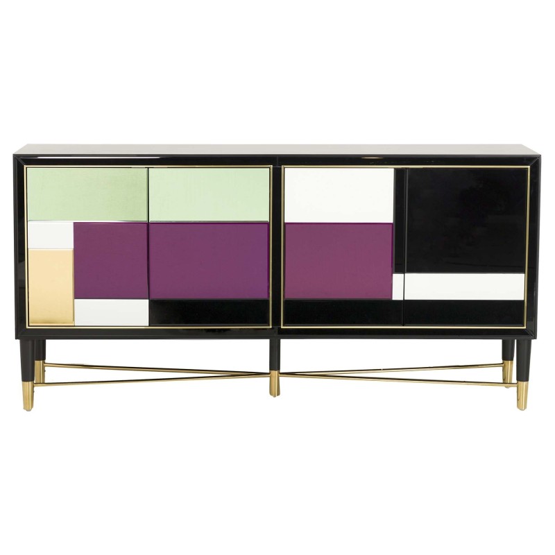 Madia Specchiata Glam '70: Design Unico per la Tua Casa Madia Specchiata Glam '70: Design Unico per la Tua Casa