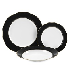 Servizio 18 Pz Vivienne Nero