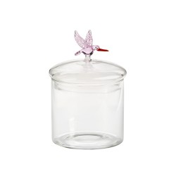 NATURE contenitore colibrì con coperchio 10xh12/18cm 750ml