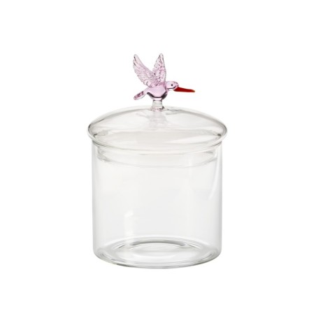 NATURE contenitore colibrì con coperchio 10xh12/18cm 750ml