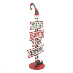 Cartello Santa in Metallo: Decorazioni Uniche per Casa
