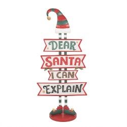 Cartello Santa in Metallo: Decorazioni Uniche per Casa