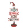 Cartello Santa in Metallo: Decorazioni Uniche per Casa