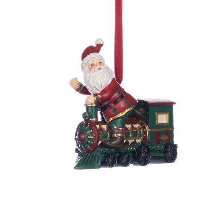 "Santa Su Trenino B 10CM: Magia Natalizia per la Casa"