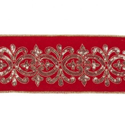 Nastro Velluto Elegante per Decorazioni Natalizie 10cm