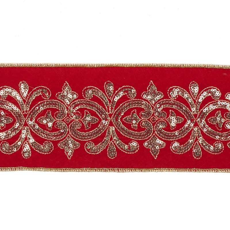 Nastro Velluto Elegante per Decorazioni Natalizie 10cm