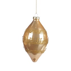 Goccia Pentagramma in Vetro 10cm
