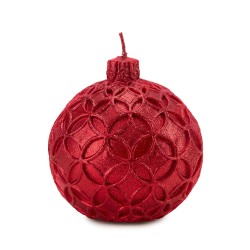 Candles nora red sfera cm.9