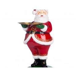 Santa con Vassoio 61cm: Decorazioni Uniche per la Casa
