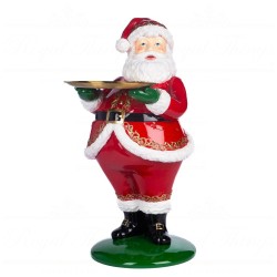 Santa con Vassoio 61cm: Decorazioni Uniche per la Casa