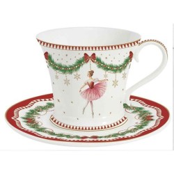 Set 2 tazzine caffè con piattini 80 ml MAGIE DE NOEL