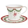 Set 2 tazzine caffè con piattini 80 ml MAGIE DE NOEL