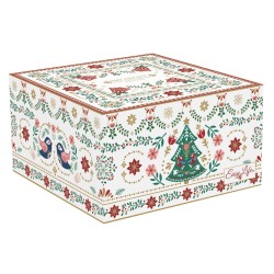 Tazza colazione con piattino in 400 ml CHRISTMAS FOLK