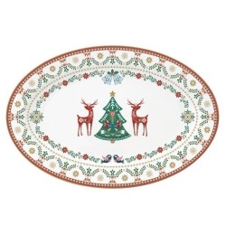 Vassoio ovale 35x23,5 cm CHRISTMAS FOLK