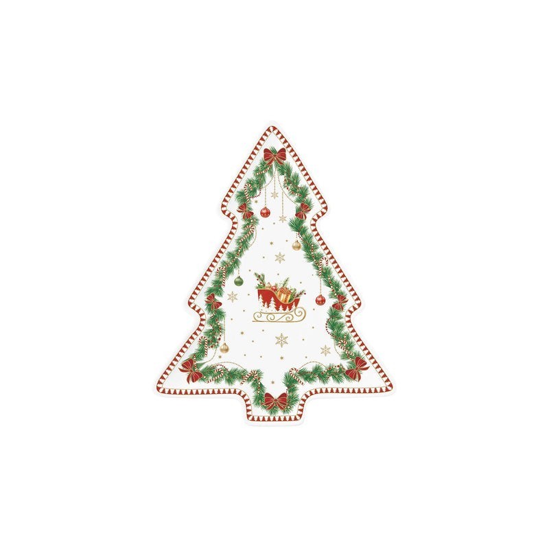 Piatto a forma abete 20,5x25,5 cm MAGIE DE NOEL