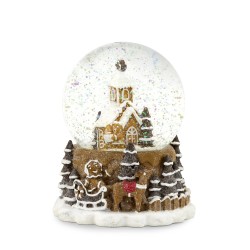 Snow Globe Casa pan di Zenzero 11x14,5cm