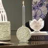 Portacandela Celadon Cm.15x14 Dentelle