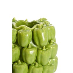 Vaso decorativo 23,5x23x32,5 cm BELLPEPPER verde lucido