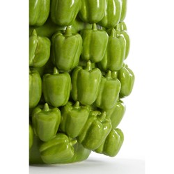 Vaso decorativo 35x33x47 cm BELLPEPPER verde lucido