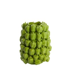 Vaso decorativo 35x33x47 cm BELLPEPPER verde lucido