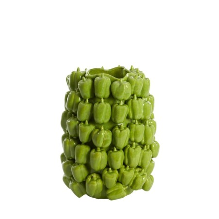 Vaso decorativo 35x33x47 cm BELLPEPPER verde lucido