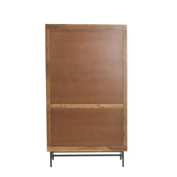 Credenza 100x40x180 cm DUBAKU legno marrone scuro
