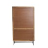 Credenza 100x40x180 cm DUBAKU legno marrone scuro