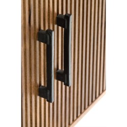 Credenza 100x40x180 cm DUBAKU legno marrone scuro