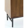 Credenza 100x40x180 cm DUBAKU legno marrone scuro