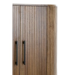 Credenza 100x40x165 cm DUMOSI legno marrone scuro