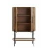 Credenza 100x40x165 cm DUMOSI legno marrone scuro Credenza 100x40x165 cm DUMOSI legno marrone scuro