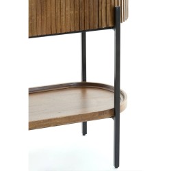 Credenza 100x40x165 cm DUMOSI legno marrone scuro