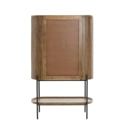 Credenza 100x40x165 cm DUMOSI legno marrone scuro