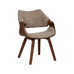 Sedia in Legno e Tessuto 61x56x82cm