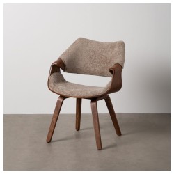 Sedia in Legno e Tessuto 61x56x82cm