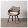 Sedia in Legno e Tessuto 61x56x82cm