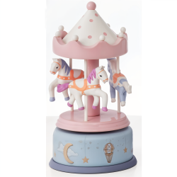 Giostra Carillon "Pink Night" Encantada - Altezza 17 cm