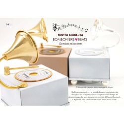 Grammofono Bluetooth in metallo 18cm 4 colori