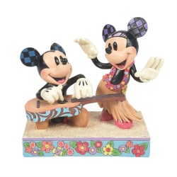 Topolino e Minnie Hawaiian by Jim Shore 15cm