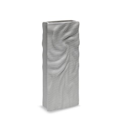 Vaso Increspato Bianco Cm.18x44h. Flussi