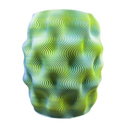 FIRE vase 2XL Wave Lemon Grass 25cm