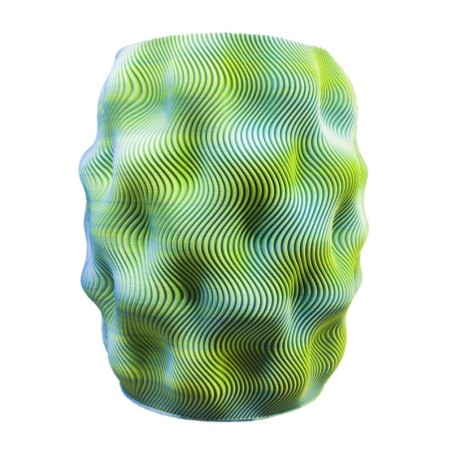 FIRE vase 2XL Wave Lemon Grass 25cm