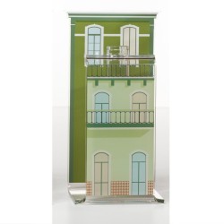 BLOOMING CITY - Vaso Lisbona -  Verde  14x25x12cm